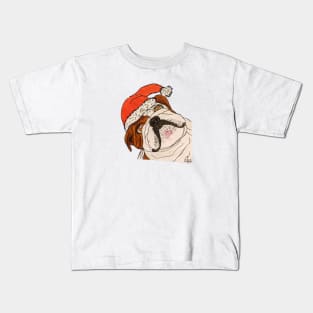 santa dog Kids T-Shirt